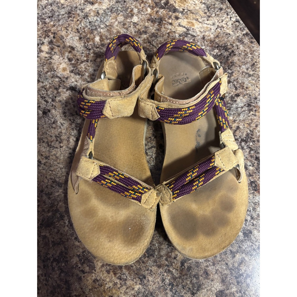 Teva Alp Premier Sandals Womens 8 Purple Cord Suede Strappy Outdoor 1015469